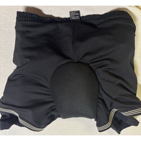 VTG Giant Cycling Shorts Adult Extra Large Black Trunk Style Padded Nylon Shell - Picture 8 of 11